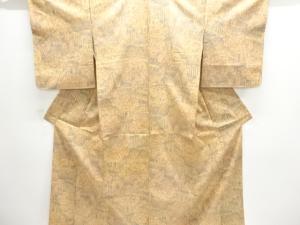 家屋風景模様織り出し西陣お召着物